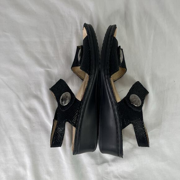 Finn Comfort Made in Germany Black Leather Sandals Size UK4.5 D/US 7, boho, chic - Picture 4 of 6
